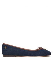 LAUREN RALPH LAUREN Baleriny Jayna 802P04386001 Granatowy. Niebieskie balerinki damskie Lauren Ralph Lauren, bez wzorów, z materiału. Za 579.99 zł.