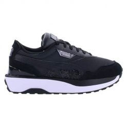 Buty do chodzenia damskie Puma Cruise Rider SQ. Czarne obuwie sportowe damskie Puma, z materiału, bez zapięcia, trekkingowe. Za 532.00 zł.