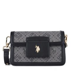 Torebka U.S. Polo Assn. Czarne listonoszki damskie U.S. Polo Assn., bez wzorów, bez dodatków. Za 279.99 zł.