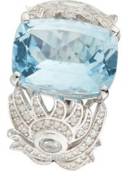 DIAMOND & CO Złoty pierścionek "Toliara" z diamentami i topazami rozmiar: 52. Niebieskie pierścionki damskie Diamond & Co, z diamentem, złote. Za 5,132.99 zł.