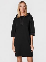 Sisley Sukienka dzianinowa 4IPRLV01T Czarny Regular Fit. Czarne sukienki damskie Sisley, bez wzorów, z bawełny, bez ramiączek. Za 229.99 zł.