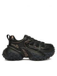 Buffalo Sneakersy Cerbo 1636521 Czarny. Czarne obuwie sportowe damskie Buffalo, ze skóry, bez zapięcia. Za 439.99 zł.