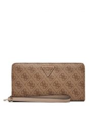 Guess Duży Portfel Damski SWSG85 00163 Beżowy. Brązowe portfele damskie Guess, z aplikacjami, ze skóry. W wyprzedaży za 259.99 zł.
