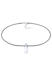 Elli PREMIUM Damski choker wisiorek Nylon Black z kryształową końcówką ze srebra próby 925 Sterling Silver Naszyjniki 1 ct. Czarne naszyjniki damskie Elli PREMIUM, z kryształem, srebrne. Za 273.99 zł.