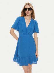 Morgan Sukienka codzienna 241-RANILA Niebieski Regular Fit. Niebieskie sukienki damskie Morgan, bez wzorów, z syntetyku, bez ramiączek. Za 369.99 zł.