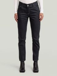 G-Star Dżinsy - Slim fit - w kolorze granatowym rozmiar: W27/L32. Niebieskie jeansy damskie G-Star, z podwyższonym stanem. Za 653.45 zł.
