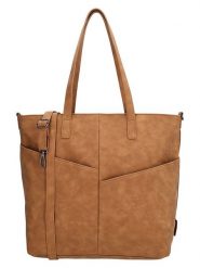 Beagles Skórzany shopper bag "Lourenza" w kolorze jasnobrązowym - 40,5 x 32 x 14,5 cm rozmiar: onesize. Brązowe shopper bag Beagles, bez wzorów, z materiału, na ramię, bez dodatków. Za 86.99 zł.