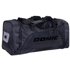 Torba sportowa Donic Korvo. Czarne torby sportowe DONIC, bez wzorów, z żakardem, duże. Za 343.50 zł.