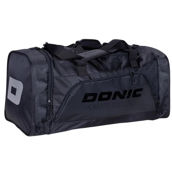 Torba sportowa Donic Korvo. Czarne torby sportowe DONIC, bez wzorów, z żakardem, duże. Za 343.50 zł.