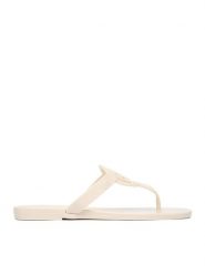 Nine West Japonki CEO-CT0906-1 Écru. Białe klapki damskie Nine West, bez wzorów, z syntetyku, bez obcasa, bez zapięcia. Za 79.99 zł.