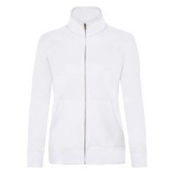 Kurtka Dresowa Premium Dla Pań I Panów. Białe kurtki damskie Fruit of the Loom, l, bez wzorów, z dresówki, bez kaptura. Za 124.99 zł.