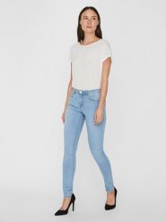 Vero Moda Dżinsy "Tanya" - Skinny fit - w kolorze błękitnym rozmiar: XS/L34. Niebieskie jeansy damskie Vero Moda. Za 52.67 zł.