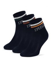 Fila Skarpety długie F8080-AW24 (3-pack) Granatowy. Niebieskie skarpetki chłopięce Fila, bez wzorów, z syntetyku. Za 29.99 zł.