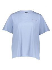 Vero Moda Koszulka w kolorze błękitnym rozmiar: XS. Niebieskie bluzki damskie Vero Moda, xs, bez wzorów, z bawełny, bez kołnierzyka, bez ramiączek. Za 41.49 zł.