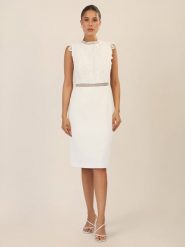 APART Sukienka w kolorze kremowym rozmiar: 46. Brązowe sukienki damskie Apart, bez wzorów, z koronki, bez ramiączek. Za 339.99 zł.