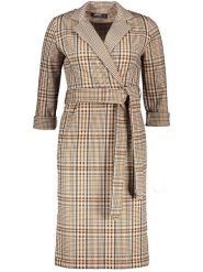 Awama Sukienka w kolorze szarobrązowym rozmiar: M. Brązowe sukienki damskie Awama, bez wzorów, z tkaniny, bez ramiączek. Za 97.99 zł.