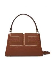 Elisabetta Franchi Torebka BS-07A-66E2-V360 Brązowy. Brązowe kuferki damskie Elisabetta Franchi, bez wzorów, ze skóry, bez dodatków. Za 1,539.00 zł.