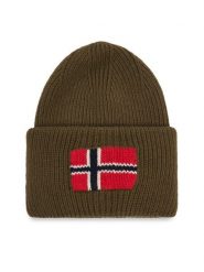 Napapijri Czapka F-Evei 1 NP0A8AM2 Khaki. Brązowe czapki damskie Napapijri, na zimę, bez wzorów. Za 249.99 zł.