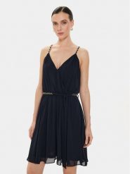Morgan Sukienka letnia 241-RENODO Granatowy Loose Fit. Niebieskie sukienki damskie Morgan, bez wzorów, z syntetyku, bez ramiączek. Za 369.99 zł.