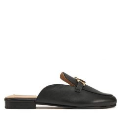 Klapki Liu Jo. Czarne klapki damskie Liu Jo, bez wzorów, bez obcasa, bez zapięcia. Za 369.99 zł.