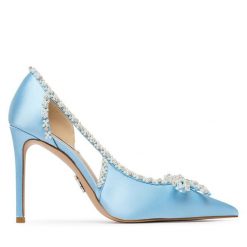Szpilki Steve Madden. Niebieskie szpilki damskie Steve Madden, bez wzorów, bez obcasa, na szpilce, bez zapięcia. Za 689.99 zł.