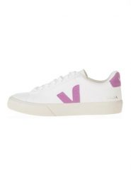 Veja Skórzane sneakersy "Campo" w kolorze biało-jasnoróżowym rozmiar: 36. Białe obuwie sportowe damskie Veja, bez zapięcia. Za 205.45 zł.