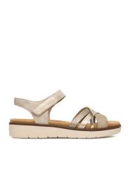 Remonte Sandały CEO-D2058-90 Złoty. Żółte sandały damskie Remonte, bez wzorów, z materiału, bez obcasa, na płaskiej podeszwie, bez zapięcia. Za 339.99 zł.