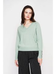 C& Jo Sweter w kolorze miętowym rozmiar: 38. Zielone swetry klasyczne damskie C& Jo, ze splotem, bez kołnierzyka. Za 121.99 zł.