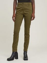 G-Star Spodnie - Skinny fit - w kolorze khaki rozmiar: W33/L32. Brązowe spodnie materiałowe damskie G-Star, bez wzorów. Za 162.49 zł.