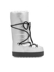 Jenny Fairy Śniegowce LIL GH6706-C Srebrny. Szare śniegowce damskie Jenny Fairy, z materiału. Za 179.99 zł.