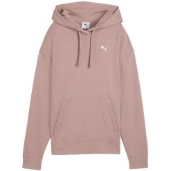 Bluza damska Puma ESS Comfort Hoodie TR. Czerwone bluzy damskie Puma, na zimę, bez wzorów, z bawełny, bez kaptura. Za 168.99 zł.