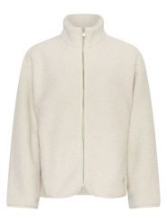 MOSS COPENHAGEN Kurtka pluszowa "Letha" w kolorze białym rozmiar: L/XL. Białe kurtki damskie Moss Copenhagen, l, bez wzorów, bez kaptura. Za 336.61 zł.