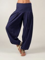 Aller Simplement Spodnie w kolorze granatowym rozmiar: 34-38. Niebieskie spodnie materiałowe damskie Aller Simplement, bez wzorów, z materiału. Za 56.99 zł.