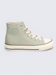 BIG STAR Sneakersy w kolorze zielonym rozmiar: 39. Zielone obuwie sportowe damskie Big Star, za kostkę, bez zapięcia. Za 77.99 zł.