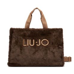 Torebka Liu Jo. Brązowe shopper bag Liu Jo, bez wzorów, bez dodatków. Za 469.99 zł.