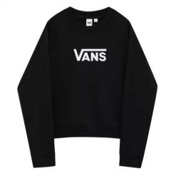Bluza sportowa damska Vans WM Flying V FT Boxy Crew. Czarne bluzy damskie Vans, xs, bez wzorów, bez kaptura. Za 389.00 zł.