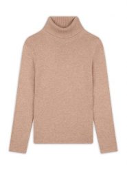 Perfect Cashmere Kaszmirowy golf "Willow" w kolorze beżowym rozmiar: M. Brązowe golfy damskie Perfect Cashmere, m, bez wzorów, z kaszmiru, bez ramiączek. Za 500.99 zł.