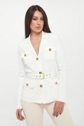 Żakiet damski dzianinowy ELISABETTA FRANCHI. Marynarki i żakiety damskie Elisabetta Franchi, bez wzorów, z dzianiny. Za 2,549.00 zł.