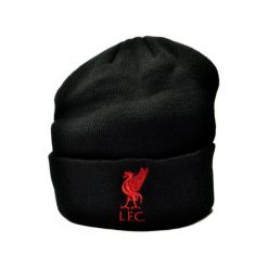 Czapka zimowa Liverpool FC - licencjonowana. Czarne czapki damskie LIVERPOOL FC, na zimę, bez wzorów. Za 119.99 zł.