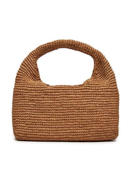 Manebi Torebka Halfmoon Bag V 2.2 DH Brązowy. Brązowe torebki klasyczne damskie Manebi, z materiału, bez dodatków. Za 379.99 zł.