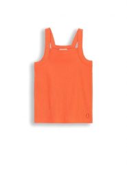 Coccodrillo Top WC5143301TGJ Pomarańczowy Slim Fit. Brązowe koszulki i t-shirty dziewczęce COCCODRILLO, bez wzorów, z bawełny, bez kołnierzyka, bez ramiączek. Za 39.99 zł.