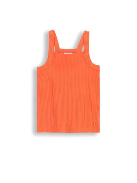 Coccodrillo Top WC5143301TGJ Pomarańczowy Slim Fit. Brązowe koszulki i t-shirty dziewczęce COCCODRILLO, bez wzorów, z bawełny, bez kołnierzyka, bez ramiączek. Za 29.90 zł.