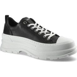 Czarne Sneakersy Damskie Chebello Stylowe Półbuty. Czarne półbuty damskie CheBello, bez wzorów, z jeansu, bez obcasa, bez zapięcia. Za 275.00 zł.