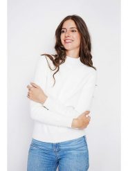 William de Faye Sweter w kolorze białym rozmiar: 34. Białe swetry klasyczne damskie William de Faye, bez kołnierzyka. Za 105.38 zł.