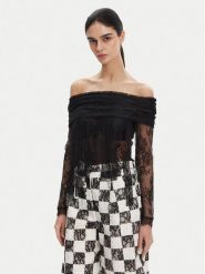 PINKO Body 105010 A2EM Czarny Regular Fit. Czarne body i gorsety Pinko, bez wzorów, z syntetyku. Za 699.99 zł.