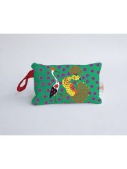 Folkifreckles Kosmetyczka "La Bamba" w kolorze zielonym ze wzorem - 30 x 20 x 10 cm rozmiar: onesize. Zielone kosmetyczki damskie Folkifreckles, bez wzorów, z materiału. Za 100.52 zł.