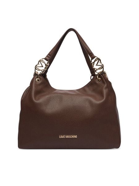 LOVE MOSCHINO Torebka JC4014PP1PLB0300 Brązowy. Brązowe shopper bag Love Moschino, bez wzorów, ze skóry, bez dodatków. Za 1,009.00 zł.