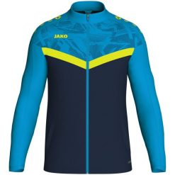Poliestrowa bluza dresowa Jako Iconic. Niebieskie bluzy damskie JAKO, m, bez wzorów, z dresówki, z kapturem. Za 288.50 zł.