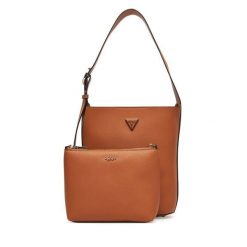 Torebka Guess. Brązowe torebki klasyczne damskie Guess, bez dodatków. Za 519.99 zł.