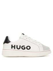 HUGO Sneakersy G01154 M Biały. Białe buty sportowe chłopięce Hugo, ze skóry, bez zapięcia. Za 559.99 zł.
